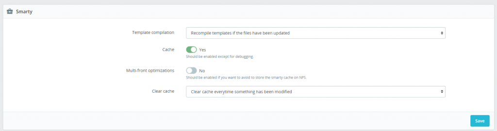 PrestaShop 8 Cache